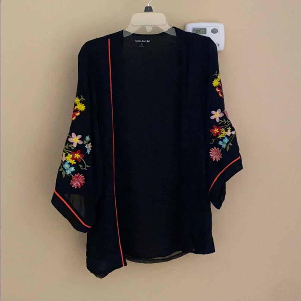 Sheer Floral Kimono